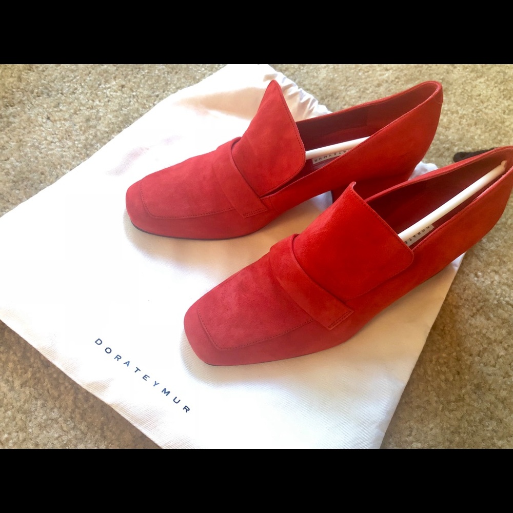 Dorateymur Red Suede Turbojet Heels